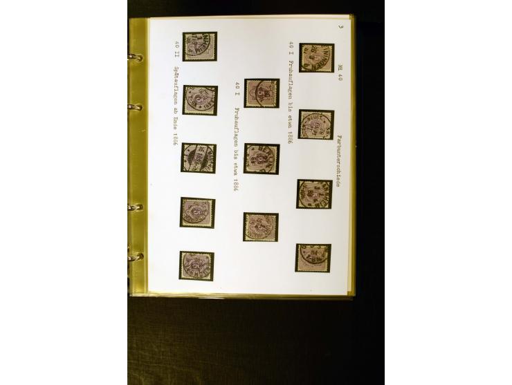 1880/1889, umfangreiche Spezialsammlung mit vielen Farben, Plattenfehlern, Zähnungs-Varianten, Zwischenstegpaaren, Einheiten,
