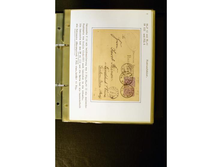 1880/1889, umfangreiche Spezialsammlung mit vielen Farben, Plattenfehlern, Zähnungs-Varianten, Zwischenstegpaaren, Einheiten,