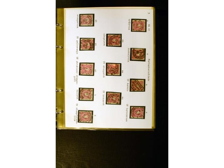 1880/1889, umfangreiche Spezialsammlung mit vielen Farben, Plattenfehlern, Zähnungs-Varianten, Zwischenstegpaaren, Einheiten,