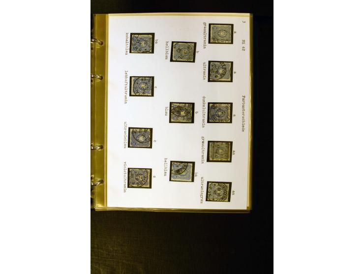 1880/1889, umfangreiche Spezialsammlung mit vielen Farben, Plattenfehlern, Zähnungs-Varianten, Zwischenstegpaaren, Einheiten,