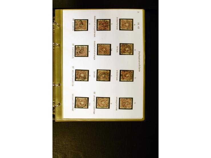 1880/1889, umfangreiche Spezialsammlung mit vielen Farben, Plattenfehlern, Zähnungs-Varianten, Zwischenstegpaaren, Einheiten,