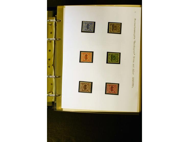 1890/1899, umfangreiche Spezialsammlung mit vielen Farben, Plattenfehlern, Zähnungs-Varianten, Zwischenstegpaaren, Einheiten,