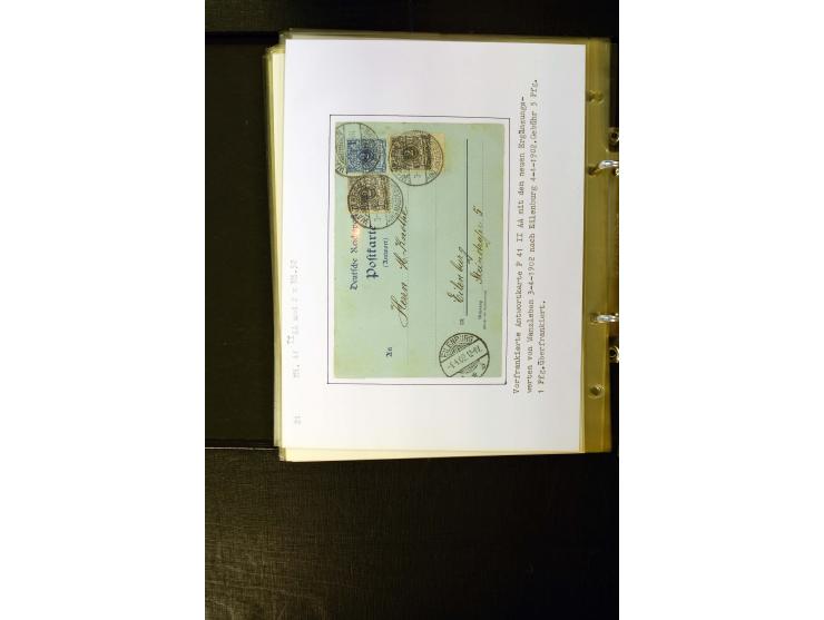 1890/1899, umfangreiche Spezialsammlung mit vielen Farben, Plattenfehlern, Zähnungs-Varianten, Zwischenstegpaaren, Einheiten,