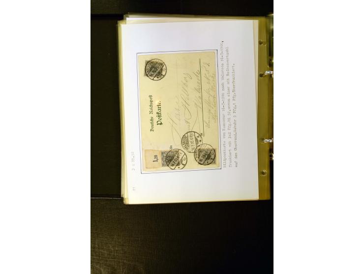 1890/1899, umfangreiche Spezialsammlung mit vielen Farben, Plattenfehlern, Zähnungs-Varianten, Zwischenstegpaaren, Einheiten,