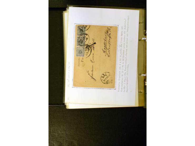 1890/1899, umfangreiche Spezialsammlung mit vielen Farben, Plattenfehlern, Zähnungs-Varianten, Zwischenstegpaaren, Einheiten,