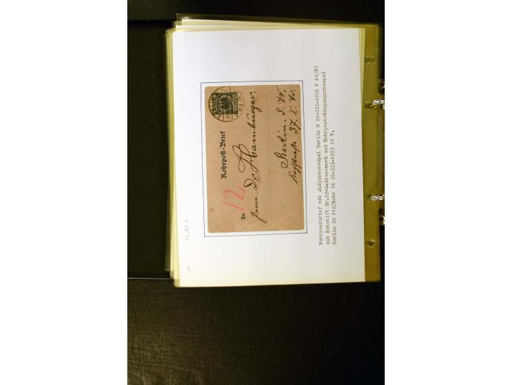 1890/1899, umfangreiche Spezialsammlung mit vielen Farben, Plattenfehlern, Zähnungs-Varianten, Zwischenstegpaaren, Einheiten,