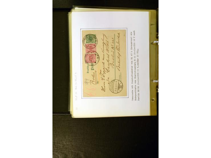 1890/1899, umfangreiche Spezialsammlung mit vielen Farben, Plattenfehlern, Zähnungs-Varianten, Zwischenstegpaaren, Einheiten,