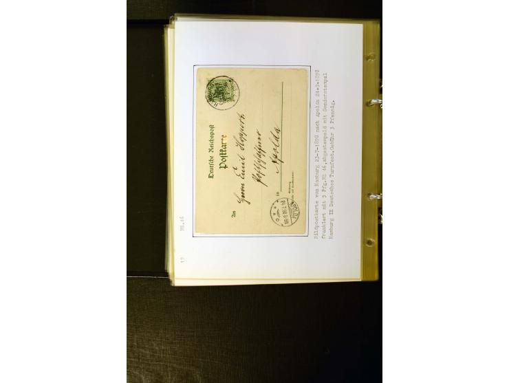 1890/1899, umfangreiche Spezialsammlung mit vielen Farben, Plattenfehlern, Zähnungs-Varianten, Zwischenstegpaaren, Einheiten,