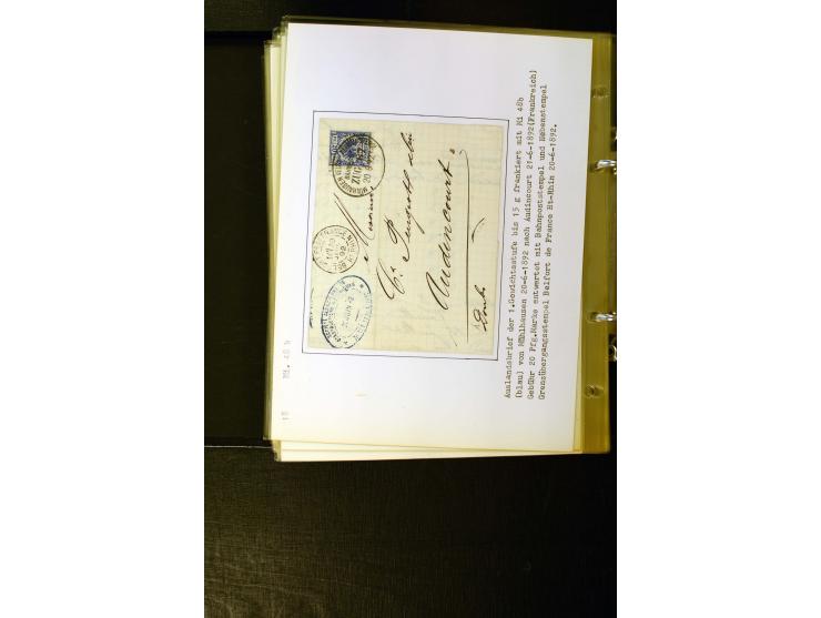 1890/1899, umfangreiche Spezialsammlung mit vielen Farben, Plattenfehlern, Zähnungs-Varianten, Zwischenstegpaaren, Einheiten,