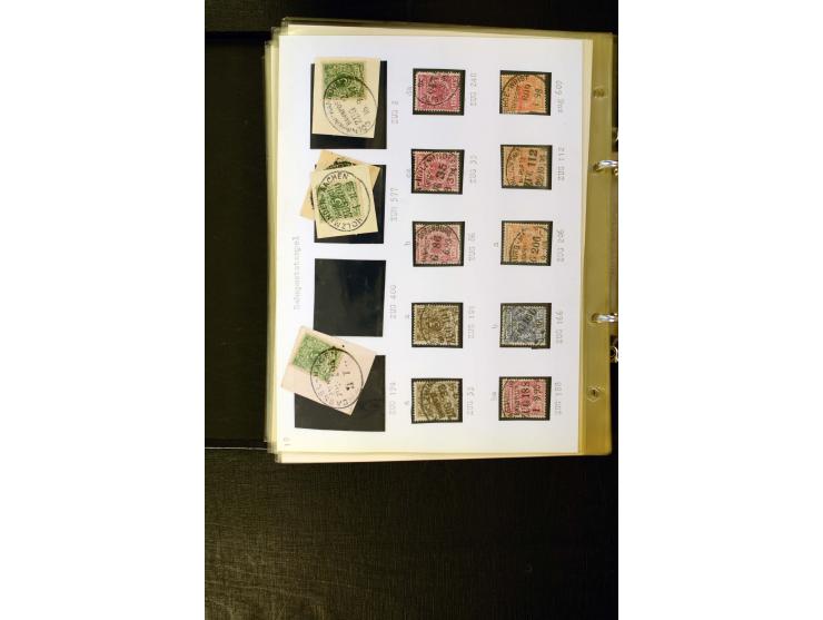 1890/1899, umfangreiche Spezialsammlung mit vielen Farben, Plattenfehlern, Zähnungs-Varianten, Zwischenstegpaaren, Einheiten,