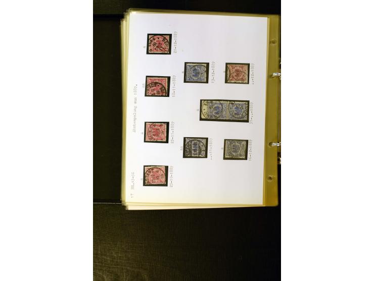 1890/1899, umfangreiche Spezialsammlung mit vielen Farben, Plattenfehlern, Zähnungs-Varianten, Zwischenstegpaaren, Einheiten,