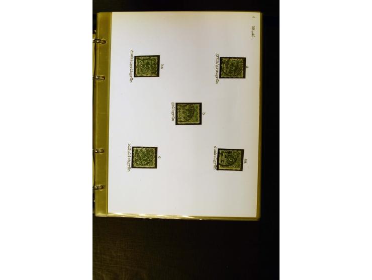 1890/1899, umfangreiche Spezialsammlung mit vielen Farben, Plattenfehlern, Zähnungs-Varianten, Zwischenstegpaaren, Einheiten,
