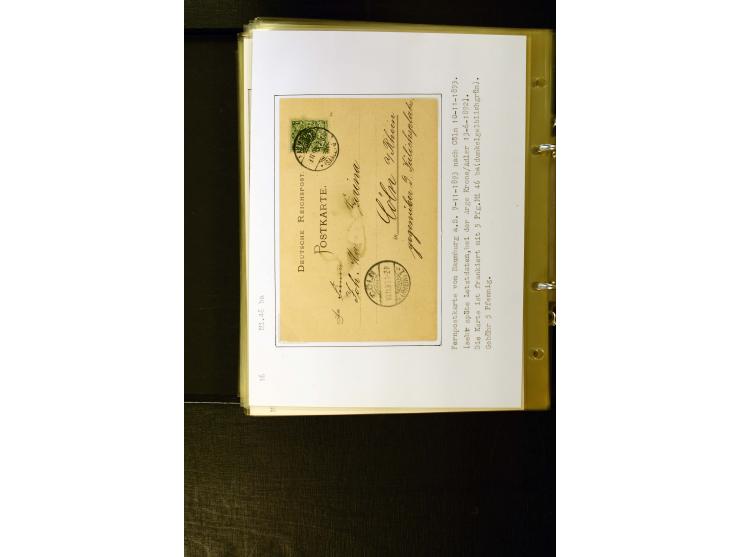 1890/1899, umfangreiche Spezialsammlung mit vielen Farben, Plattenfehlern, Zähnungs-Varianten, Zwischenstegpaaren, Einheiten,