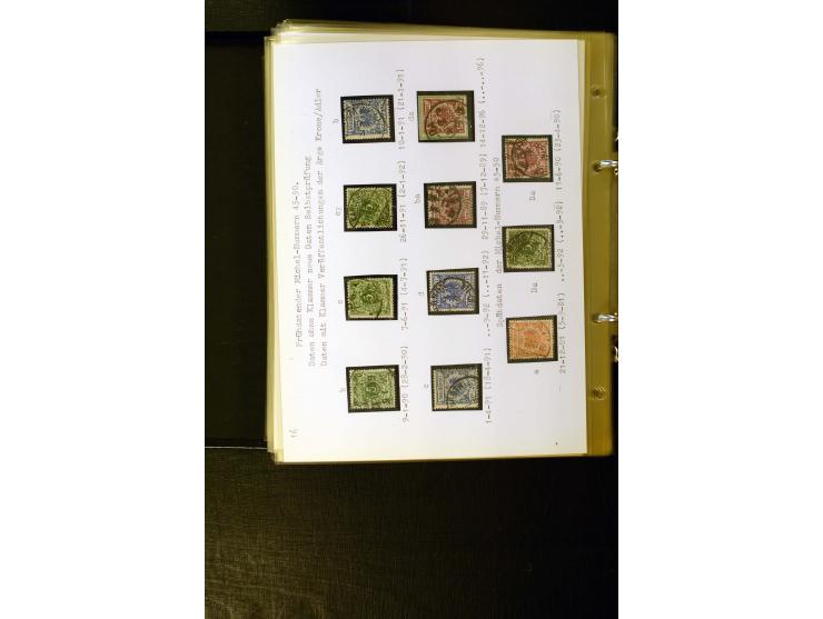 1890/1899, umfangreiche Spezialsammlung mit vielen Farben, Plattenfehlern, Zähnungs-Varianten, Zwischenstegpaaren, Einheiten,