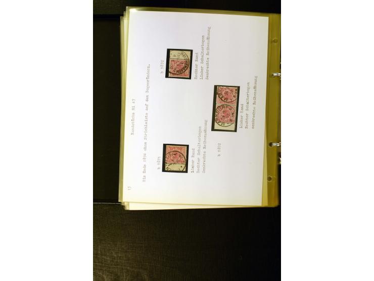 1890/1899, umfangreiche Spezialsammlung mit vielen Farben, Plattenfehlern, Zähnungs-Varianten, Zwischenstegpaaren, Einheiten,