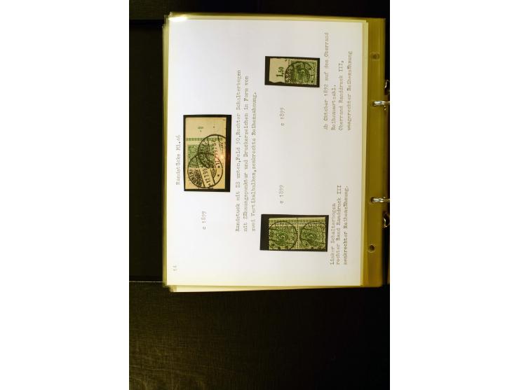 1890/1899, umfangreiche Spezialsammlung mit vielen Farben, Plattenfehlern, Zähnungs-Varianten, Zwischenstegpaaren, Einheiten,