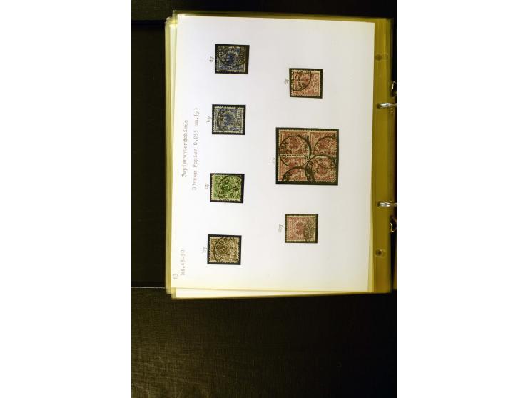 1890/1899, umfangreiche Spezialsammlung mit vielen Farben, Plattenfehlern, Zähnungs-Varianten, Zwischenstegpaaren, Einheiten,