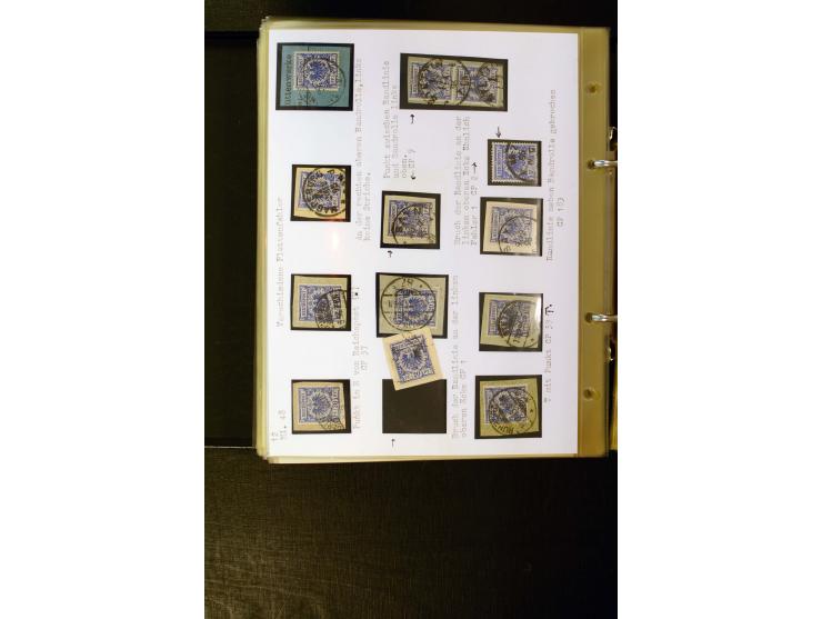 1890/1899, umfangreiche Spezialsammlung mit vielen Farben, Plattenfehlern, Zähnungs-Varianten, Zwischenstegpaaren, Einheiten,