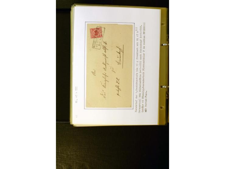 1890/1899, umfangreiche Spezialsammlung mit vielen Farben, Plattenfehlern, Zähnungs-Varianten, Zwischenstegpaaren, Einheiten,
