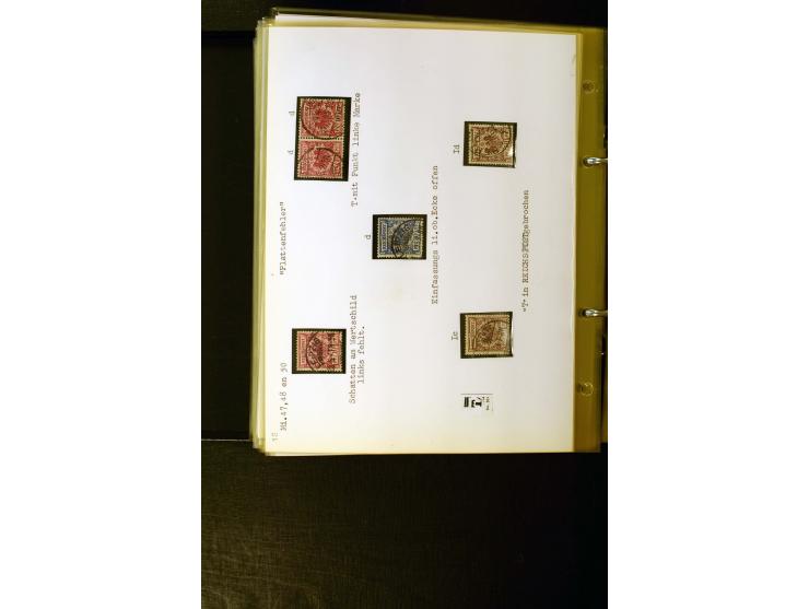 1890/1899, umfangreiche Spezialsammlung mit vielen Farben, Plattenfehlern, Zähnungs-Varianten, Zwischenstegpaaren, Einheiten,