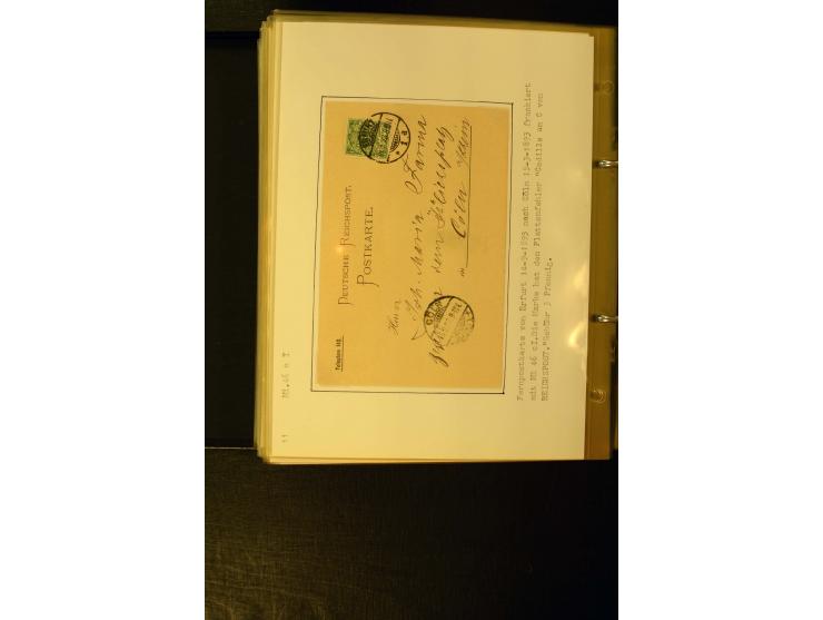 1890/1899, umfangreiche Spezialsammlung mit vielen Farben, Plattenfehlern, Zähnungs-Varianten, Zwischenstegpaaren, Einheiten,