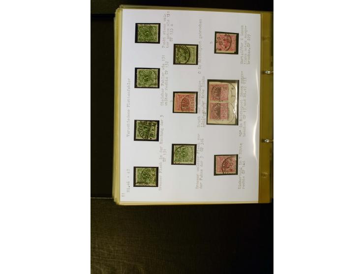 1890/1899, umfangreiche Spezialsammlung mit vielen Farben, Plattenfehlern, Zähnungs-Varianten, Zwischenstegpaaren, Einheiten,