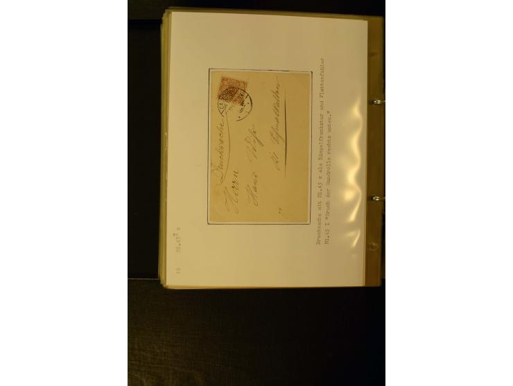 1890/1899, umfangreiche Spezialsammlung mit vielen Farben, Plattenfehlern, Zähnungs-Varianten, Zwischenstegpaaren, Einheiten,