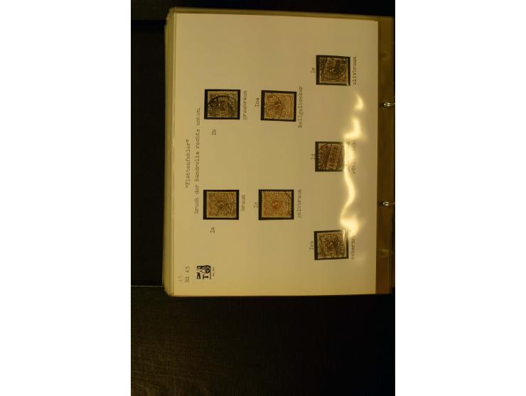 1890/1899, umfangreiche Spezialsammlung mit vielen Farben, Plattenfehlern, Zähnungs-Varianten, Zwischenstegpaaren, Einheiten,
