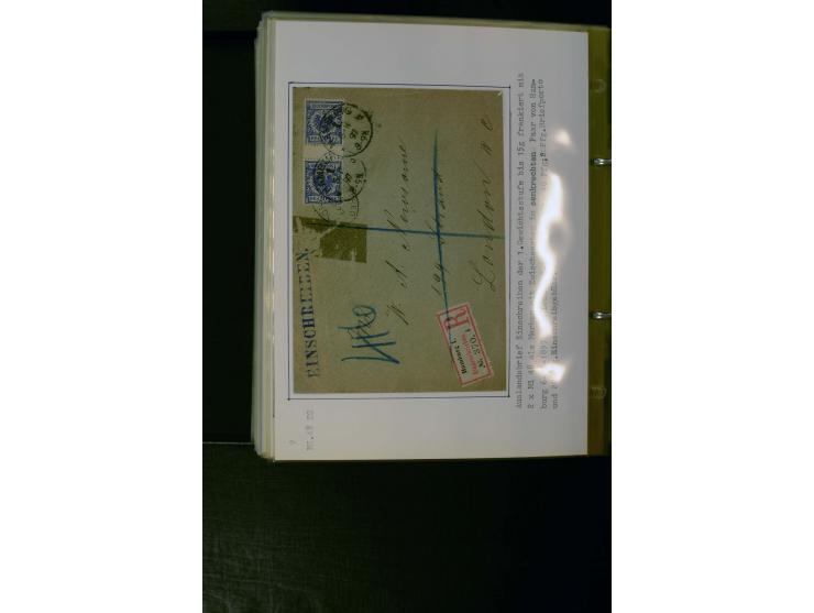 1890/1899, umfangreiche Spezialsammlung mit vielen Farben, Plattenfehlern, Zähnungs-Varianten, Zwischenstegpaaren, Einheiten,