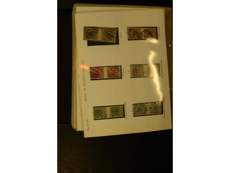 1890/1899, umfangreiche Spezialsammlung mit vielen Farben, Plattenfehlern, Zähnungs-Varianten, Zwischenstegpaaren, Einheiten,