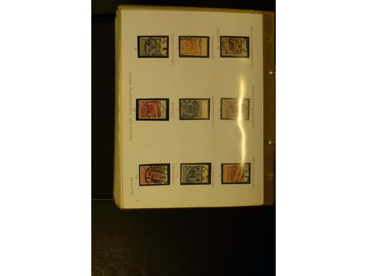 1890/1899, umfangreiche Spezialsammlung mit vielen Farben, Plattenfehlern, Zähnungs-Varianten, Zwischenstegpaaren, Einheiten,