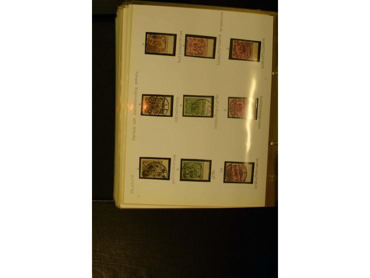 1890/1899, umfangreiche Spezialsammlung mit vielen Farben, Plattenfehlern, Zähnungs-Varianten, Zwischenstegpaaren, Einheiten,