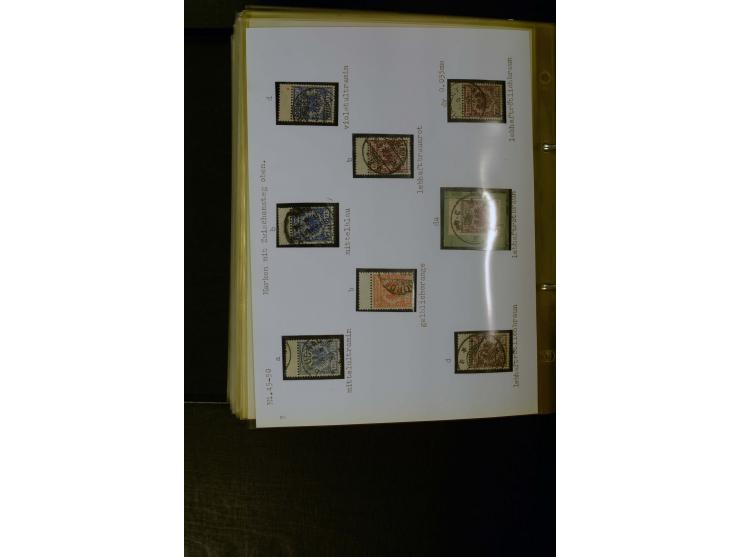 1890/1899, umfangreiche Spezialsammlung mit vielen Farben, Plattenfehlern, Zähnungs-Varianten, Zwischenstegpaaren, Einheiten,