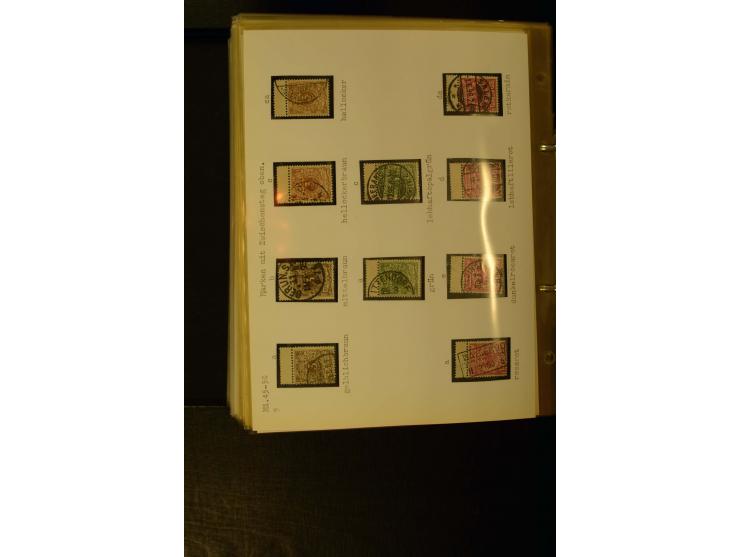 1890/1899, umfangreiche Spezialsammlung mit vielen Farben, Plattenfehlern, Zähnungs-Varianten, Zwischenstegpaaren, Einheiten,