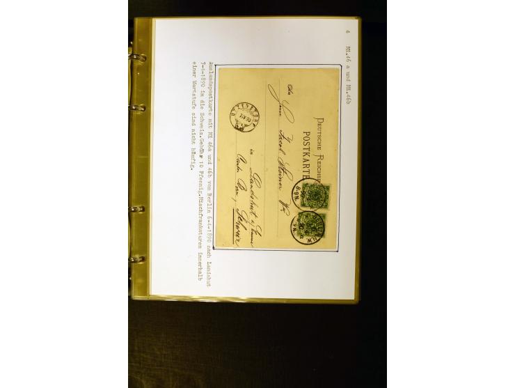1890/1899, umfangreiche Spezialsammlung mit vielen Farben, Plattenfehlern, Zähnungs-Varianten, Zwischenstegpaaren, Einheiten,