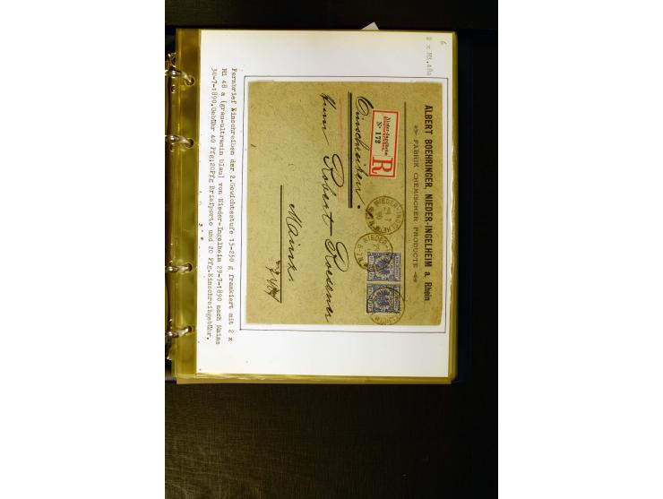 1890/1899, umfangreiche Spezialsammlung mit vielen Farben, Plattenfehlern, Zähnungs-Varianten, Zwischenstegpaaren, Einheiten,
