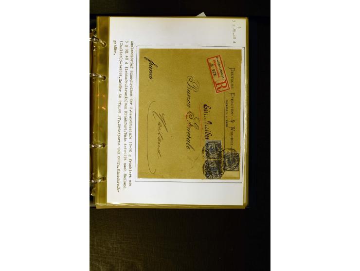 1890/1899, umfangreiche Spezialsammlung mit vielen Farben, Plattenfehlern, Zähnungs-Varianten, Zwischenstegpaaren, Einheiten,