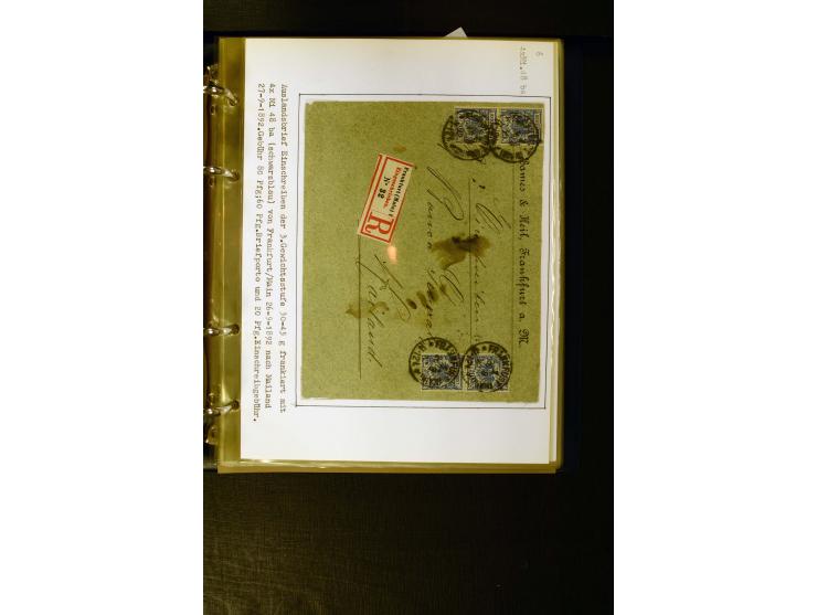 1890/1899, umfangreiche Spezialsammlung mit vielen Farben, Plattenfehlern, Zähnungs-Varianten, Zwischenstegpaaren, Einheiten,