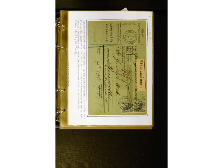 1890/1899, umfangreiche Spezialsammlung mit vielen Farben, Plattenfehlern, Zähnungs-Varianten, Zwischenstegpaaren, Einheiten,