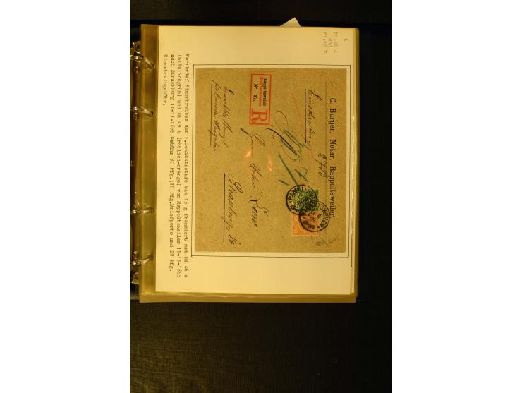 1890/1899, umfangreiche Spezialsammlung mit vielen Farben, Plattenfehlern, Zähnungs-Varianten, Zwischenstegpaaren, Einheiten,