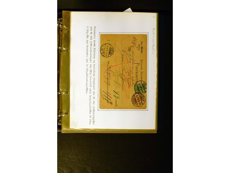 1890/1899, umfangreiche Spezialsammlung mit vielen Farben, Plattenfehlern, Zähnungs-Varianten, Zwischenstegpaaren, Einheiten,