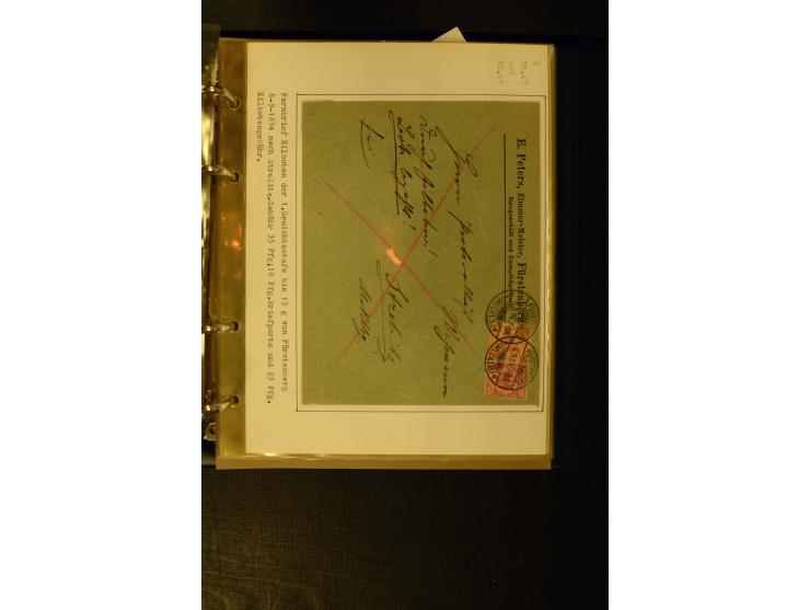 1890/1899, umfangreiche Spezialsammlung mit vielen Farben, Plattenfehlern, Zähnungs-Varianten, Zwischenstegpaaren, Einheiten,