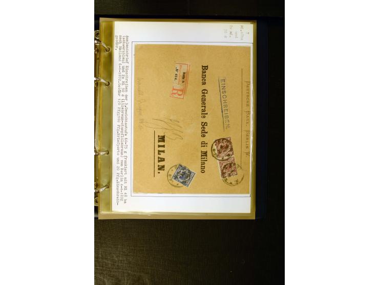 1890/1899, umfangreiche Spezialsammlung mit vielen Farben, Plattenfehlern, Zähnungs-Varianten, Zwischenstegpaaren, Einheiten,