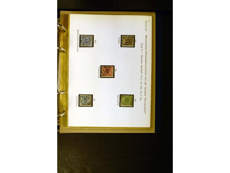 1890/1899, umfangreiche Spezialsammlung mit vielen Farben, Plattenfehlern, Zähnungs-Varianten, Zwischenstegpaaren, Einheiten,