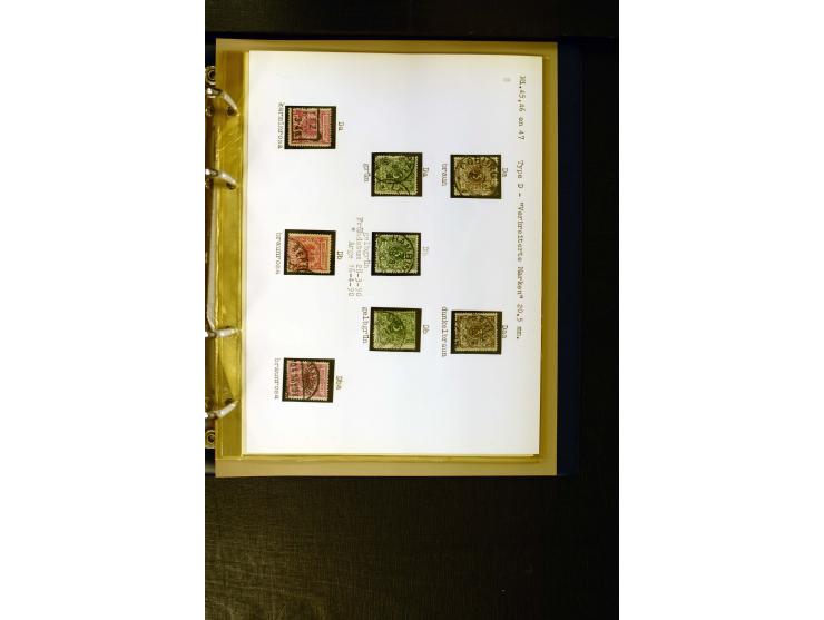 1890/1899, umfangreiche Spezialsammlung mit vielen Farben, Plattenfehlern, Zähnungs-Varianten, Zwischenstegpaaren, Einheiten,