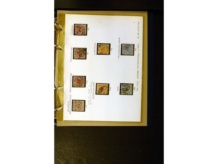 1890/1899, umfangreiche Spezialsammlung mit vielen Farben, Plattenfehlern, Zähnungs-Varianten, Zwischenstegpaaren, Einheiten,