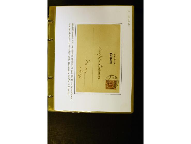 1890/1899, umfangreiche Spezialsammlung mit vielen Farben, Plattenfehlern, Zähnungs-Varianten, Zwischenstegpaaren, Einheiten,