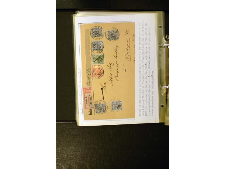 1890/1899, umfangreiche Spezialsammlung mit vielen Farben, Plattenfehlern, Zähnungs-Varianten, Zwischenstegpaaren, Einheiten,