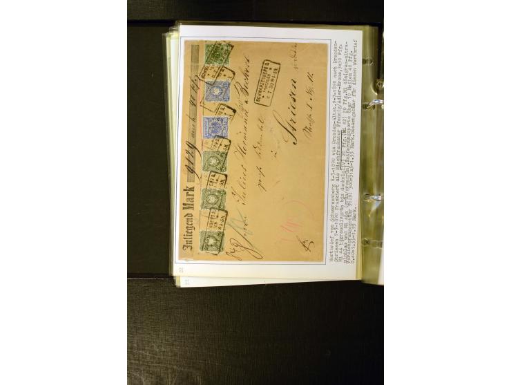 1890/1899, umfangreiche Spezialsammlung mit vielen Farben, Plattenfehlern, Zähnungs-Varianten, Zwischenstegpaaren, Einheiten,