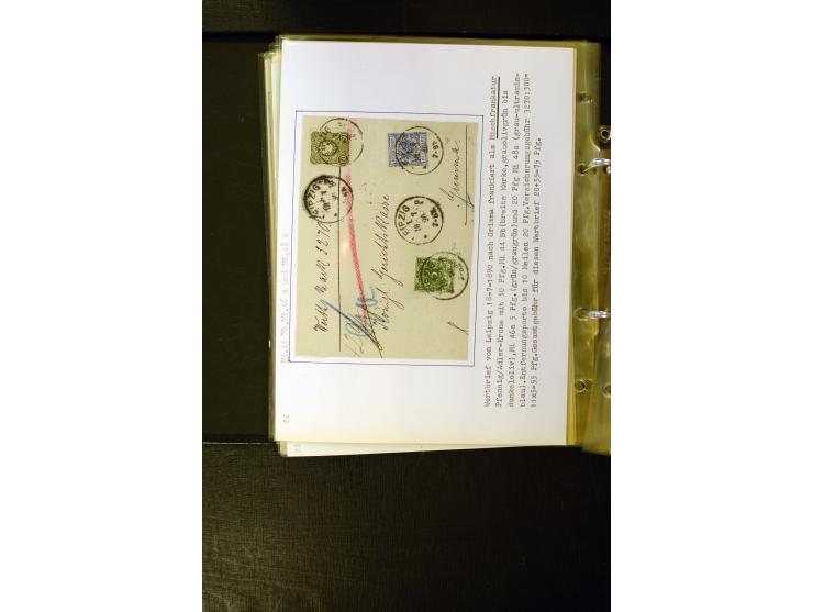 1890/1899, umfangreiche Spezialsammlung mit vielen Farben, Plattenfehlern, Zähnungs-Varianten, Zwischenstegpaaren, Einheiten,